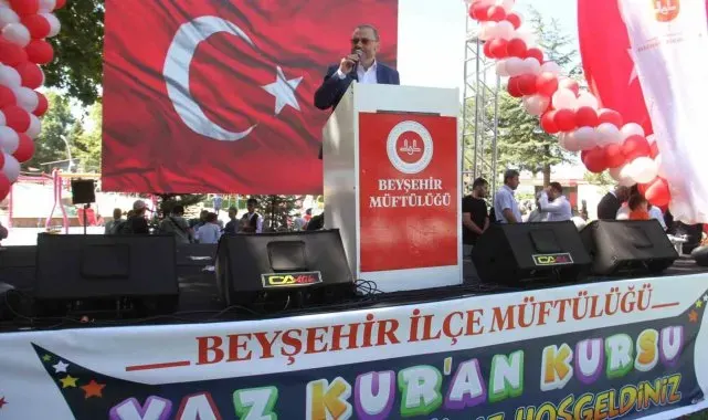 Konya'da Yaz Kur'an Kursları Bitirme Şenliği düzenlendi