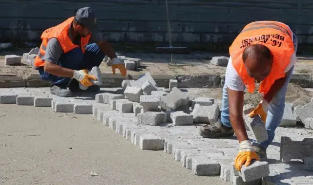 Atakum'da yol çalışmaları devam ediyor