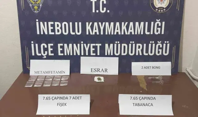 Kastamonu'da uyuşturucuyla yakalanan şahıs gözaltına alındı