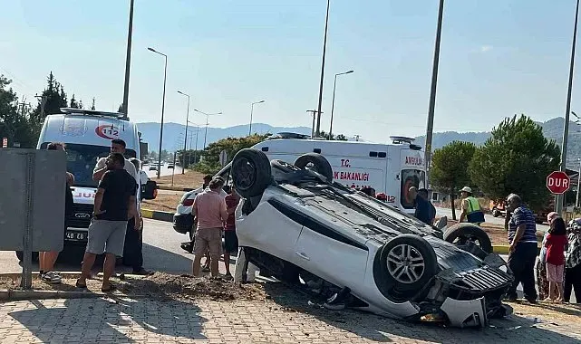 Seydikemer'de tır ile otomobil çarpıştı: 4 yaralı