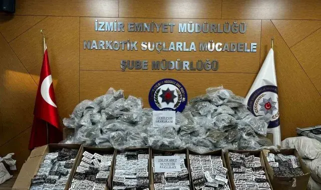 İzmir'de dev uyuşturucu operasyonu: Kilolarca zehir ele geçirildi