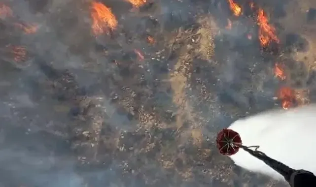 Alaşehir'deki orman yangını devam ediyor