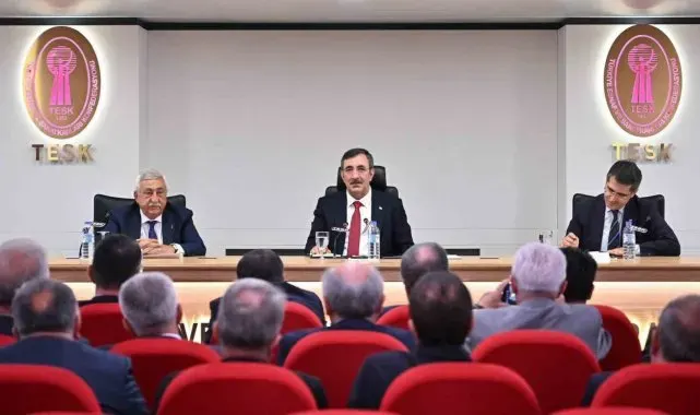 Cumhurbaşkanı Yardımcısı Yılmaz TESK'te