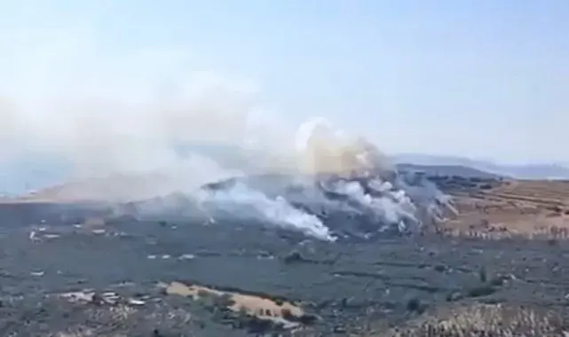 Erdek'teki orman yangınına 4 helikopter ve 3 uçak müdahale ediyor