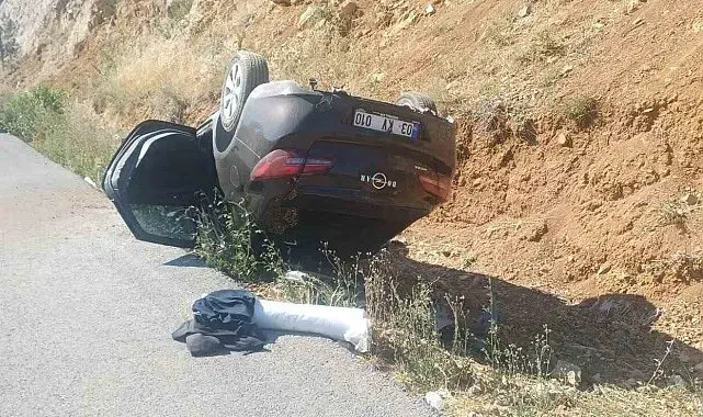 Bilecik'te otomobil takla attı: 2 yaralı
