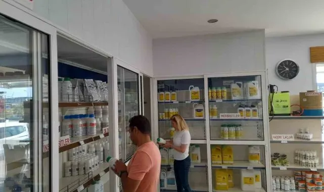 Söke'de zirai ilaç bayilerine denetim