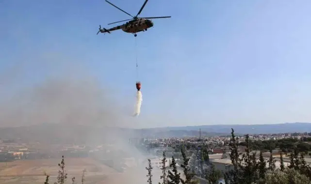 Aydın'da çıkan yangın ekipleri harekete geçirdi