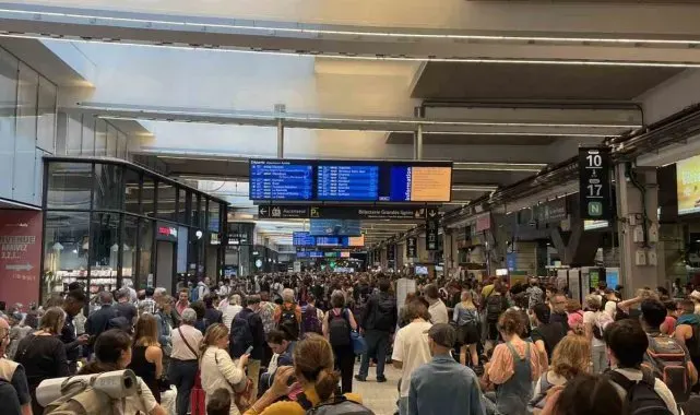 Fransa'da yüksek hızlı tren ağına sabotaj saldırıları