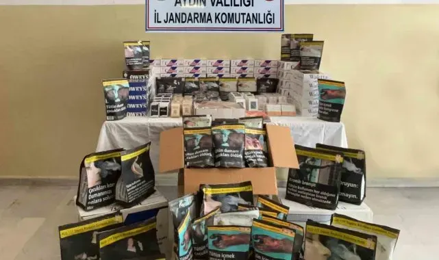 Aydın'da 5 bin dolu makaron ele geçirildi