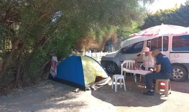 Belediyeden karavan ve çadırlara yönelik denetim