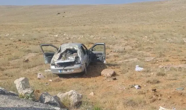 Yoldan çıkıp takla attı: 1 ölü 2 yaralı