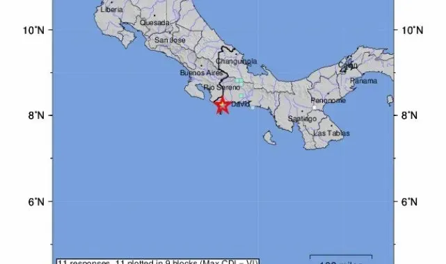 Panama-Kosta Rika sınırında 5.7 büyüklüğünde deprem