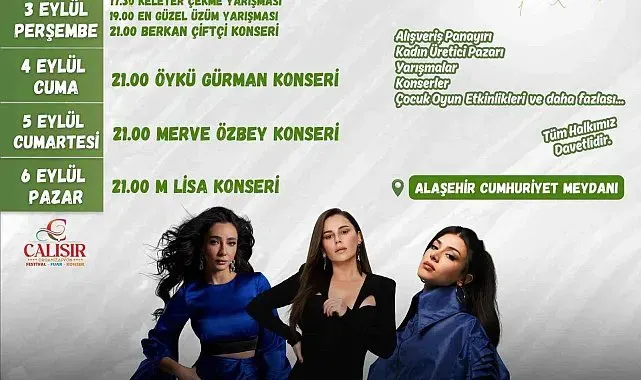 Alaşehir'de festival coşkusu başlıyor