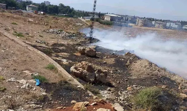 Reyhanlı'da çöp yangını