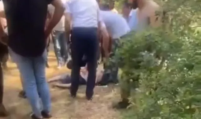 Dereye düşen çocuğunu kurtarmak isterken kendisi kurtulamadı