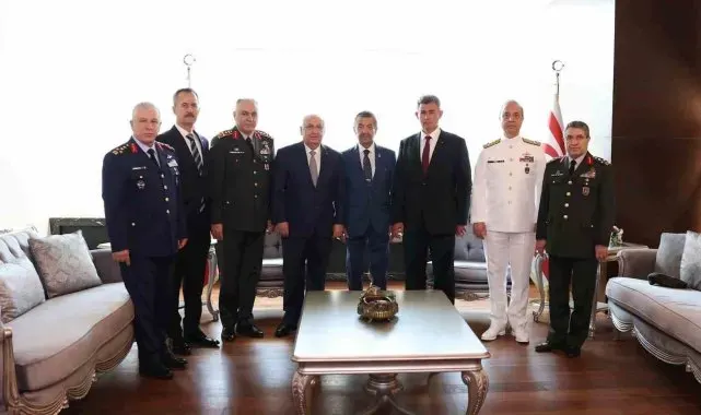 Bakan Güler, KKTC Dışişleri Bakanı Ertuğruloğlu ile görüştü