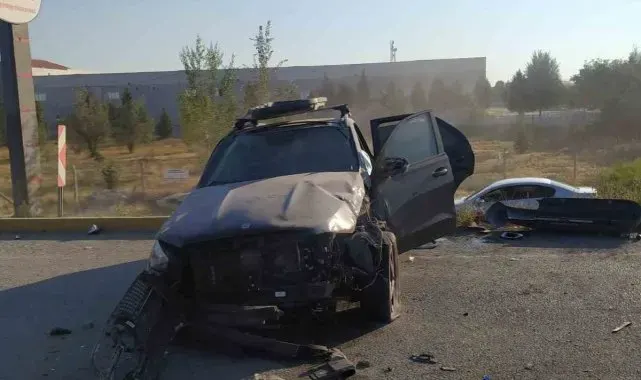 Konya'da otomobiller çarpıştı: 3 yaralı