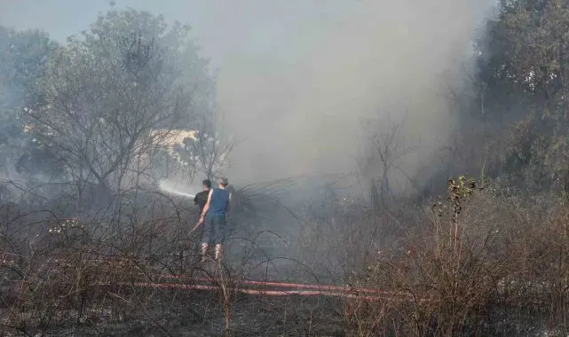Sakarya'da arazi yangını ekipleri harekete geçirdi