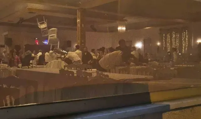 Düğünde kavga: Sandalyeler havada uçuştu