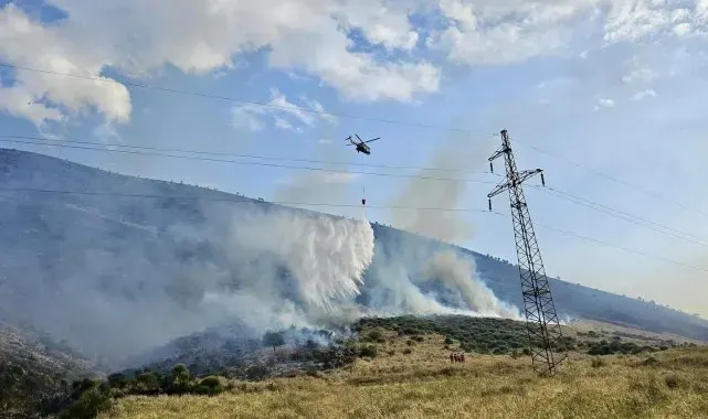 Arnavutluk'un güneyinde orman yangınları