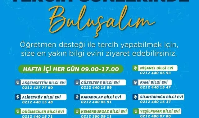 Eyüpsultan Belediyesi'nden öğrencilere LGS tercih desteği