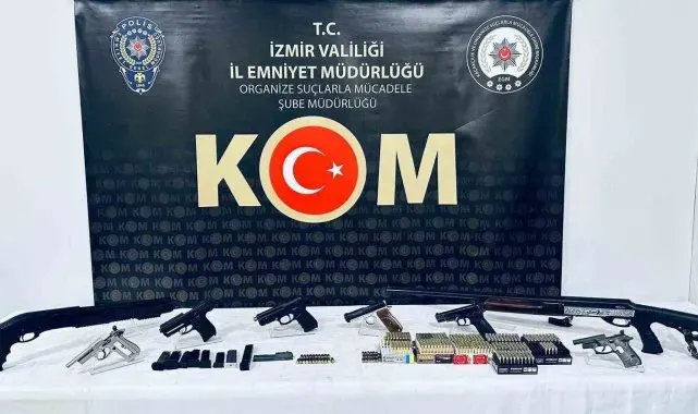 İzmir'deki yasa dışı silah ticareti operasyonunda 1 tutuklama
