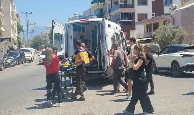 Kaza yapan motosiklet sürücüsü hastanelik oldu
