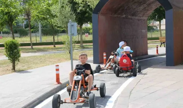 Serdivan Trafik Park'ta yaz tatili heyecanı başladı