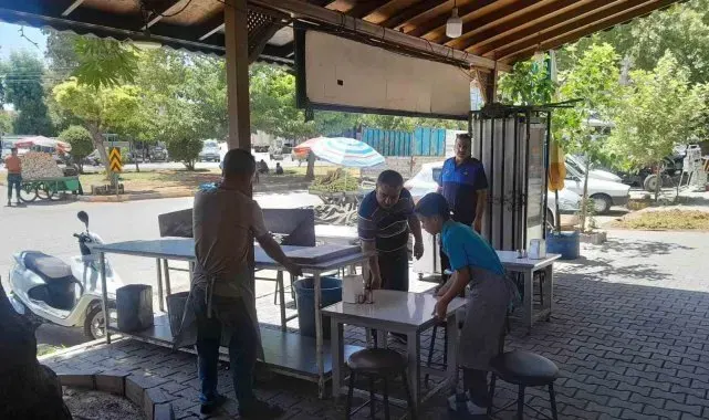 Nizip'te Zabıta ekipleri kaldırım işgallerine geçit vermiyor