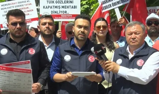 Kamu Birliği Konfederasyonu'ndan TÜİK önünde eylem