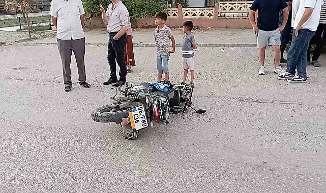 Tokat'ta 14 yaşındaki sürücünün kullandığı otomobil ile motosiklet çarpıştı: 1 yaralı