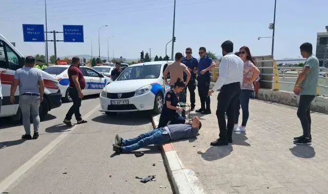 Karaman'da 2 otomobil çarpıştı: 2 yaralı