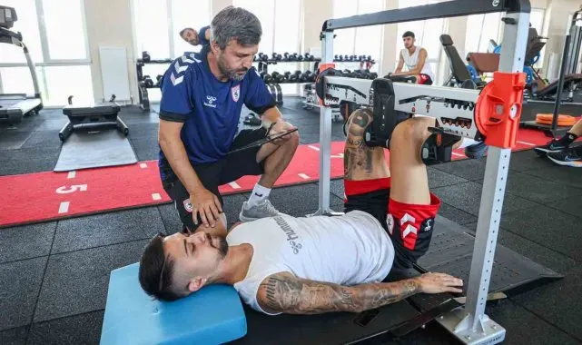 Samsunspor'da futbolcular teste tabi tutuldu