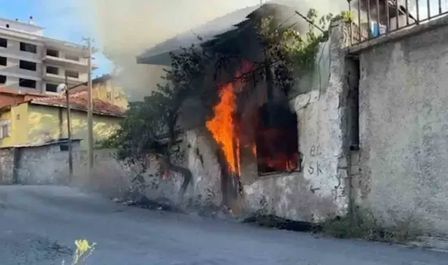 Kırıkkale'de ev yangını