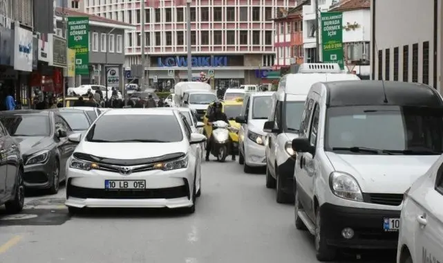 Balıkesir'de mayıs ayında araç sayısı 609 bin oldu