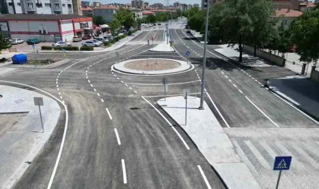 Melikgazi'de kavşak düzenlemesiyle trafik rahatlıyor