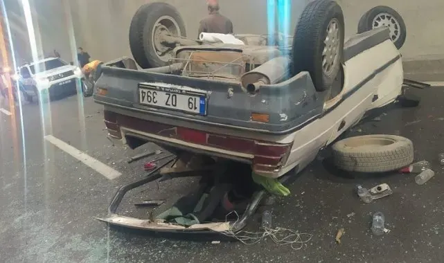 Kahramanmaraş'ta otomobil takla attı: 2 yaralı