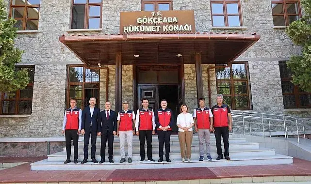 Çanakkale Tarım ve Orman Bakanlığı teşkilatından Kaymakam Acar'a ziyaret