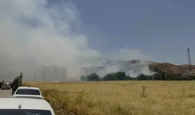 Gercüş'te 20 dönüm buğday ve arpa tarlası yandı