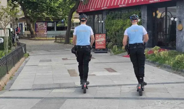 Bandırma sahilleri scooterlı timlerle güvende