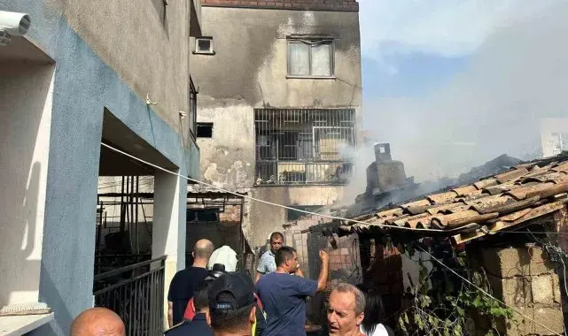 Germencik'te ev yangını