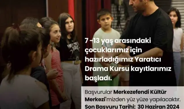Merkezefendi'de drama kursu kayıtları başladı