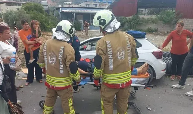 Samandağ'da trafik kazası:1 yaralı
