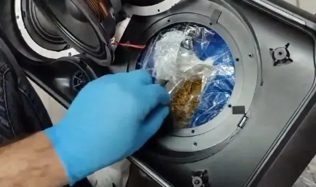 Kargo ile gönderilen ses sistemi içinden uyuşturucu çıktı