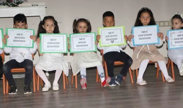 4-6 yaş kuran kurslarının kapanışı coşkuyla yapıldı