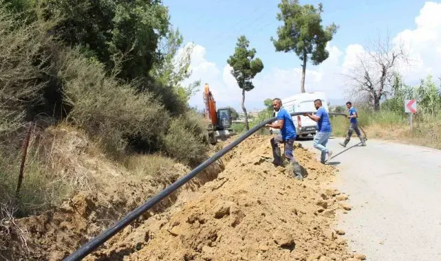 ASAT Manavgat Karaöz'de su borularını yeniliyor