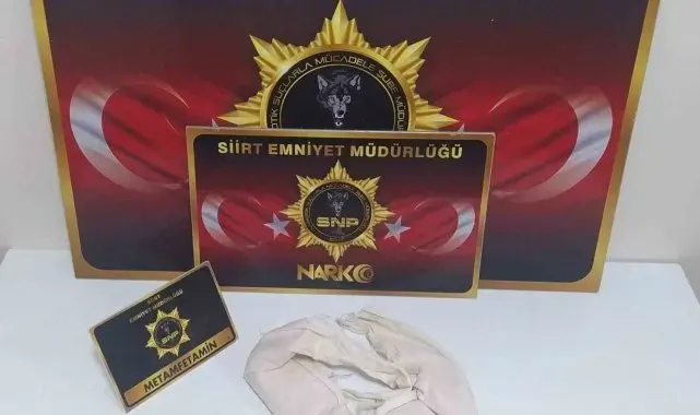 Siirt'te 491 gram metamfetamin ele geçirildi