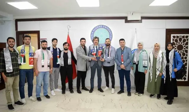 BUÜ Rektörlüğü'nden 'Filistin' hassasiyeti