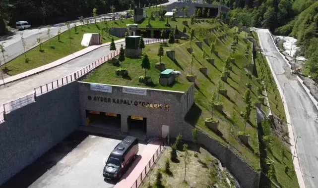 Ayder'in çevreci otoparkı hizmete girdi