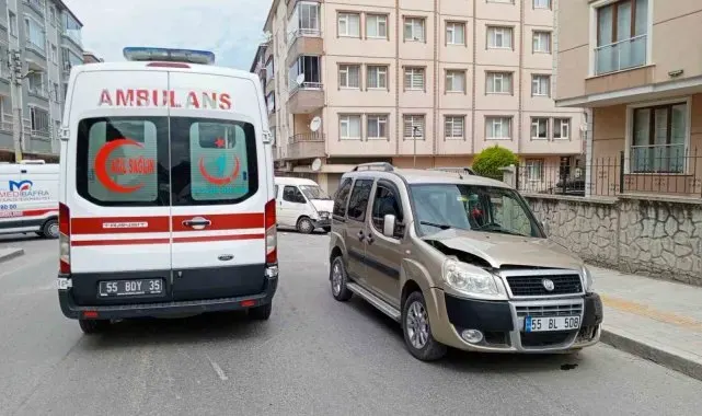 Bafra'da trafik kazası: 2 yaralı